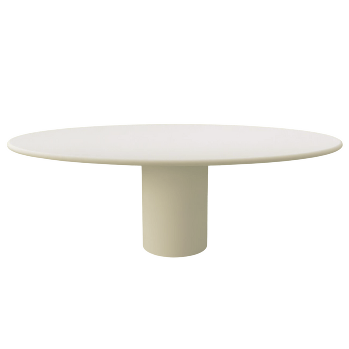 Ovale eettafel betonlook - Dena - Latte - 220cm - StoneSkin