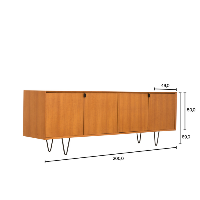 Retro-Sideboard – Teak – Salvin – 200 cm