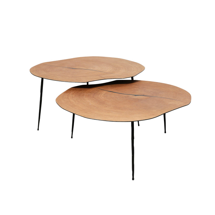 Table Basse en Bois - Marvin - Bio/Chêne - 70x70x35cm
