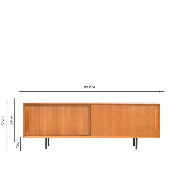 Retro TV cabinet - Teak - Oskar - 150cm