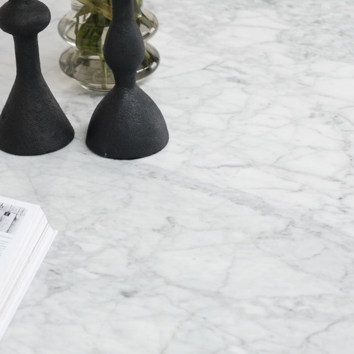 Round Dining table - Carrara White Marble - Ø125cm