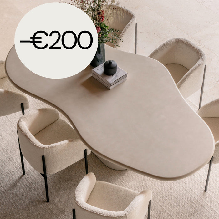 Mesa de comedor orgánica - Limoges - Microskin