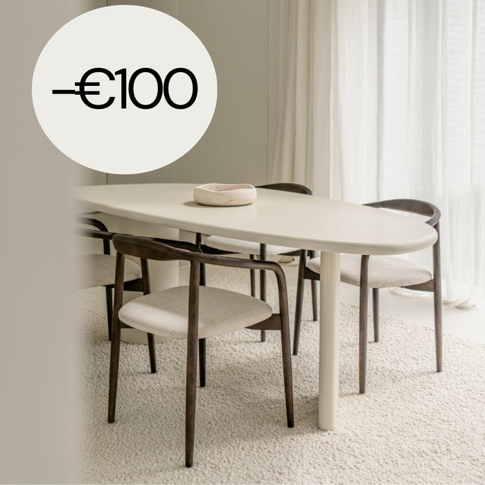 Rouen - Table à manger ovale - Microskin - 220 cm