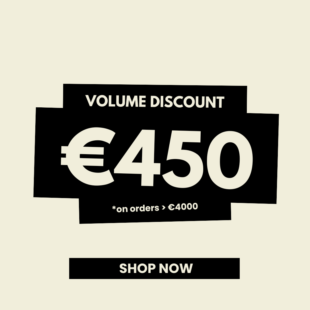 Stackable discounts on all items up to 450 euros off*