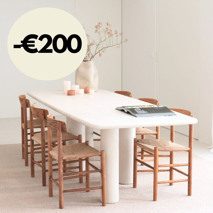 Microskin Grote eettafel Pim - 265 cm - Mortexlook