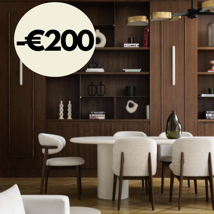 Astrid - mortex look eettafel - 240 cm - Microskin