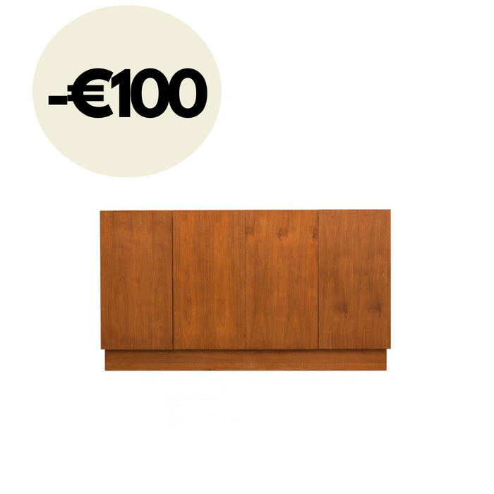 Mid-Century Badezimmermöbel Felix – Walnuss – 154 cm