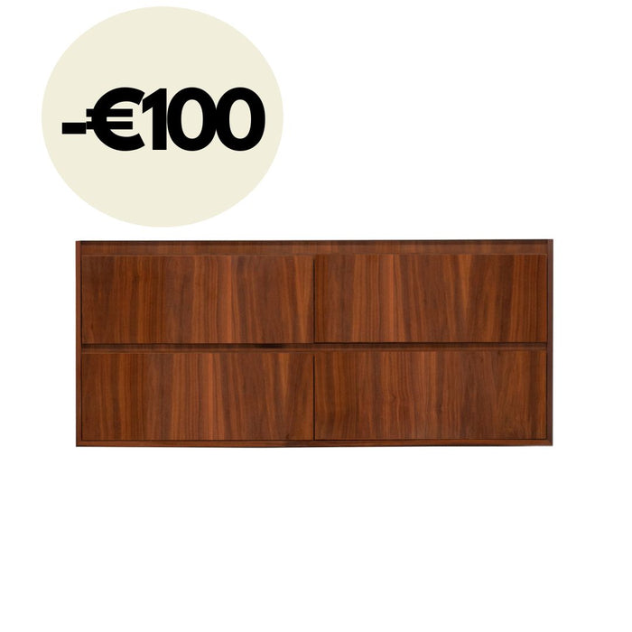 Badkamermeubel - ANN - Walnoot - 150 cm