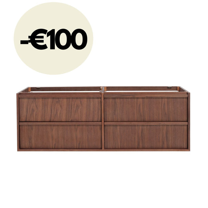 Fien kast body - Walnoot - 150 cm | Ruime opbergkast