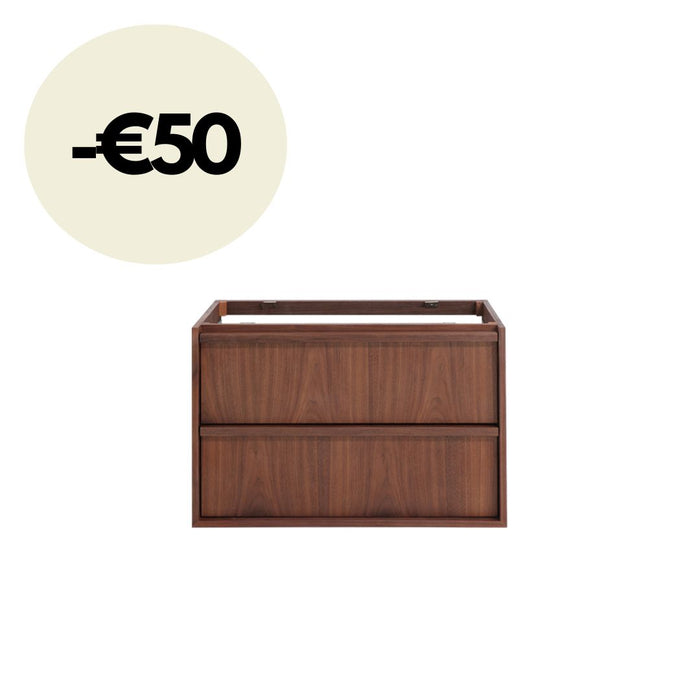 Bathroom set Fien - Walnut - 80 cm