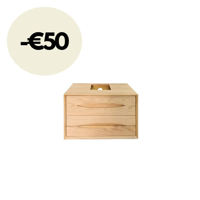 Skandinavischer Badezimmerschrank – Bill – Eiche – 80 cm