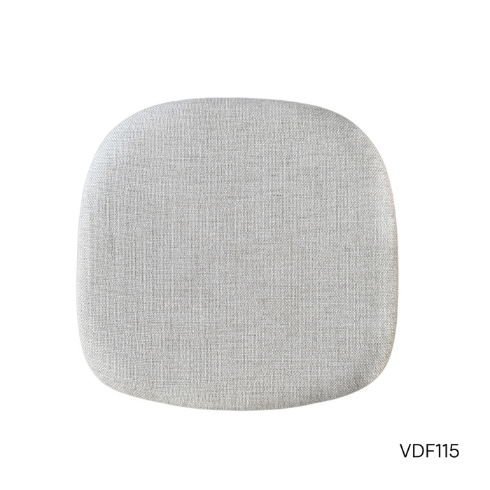 Silla de comedor Ely - Asiento rectangular de tela - Roble