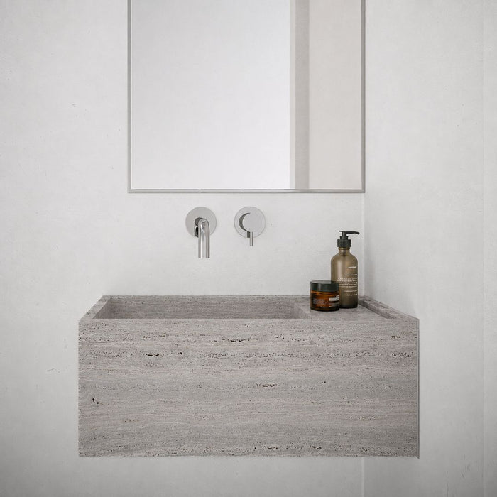 Handenwasser - Chemery - Grijs Travertijn - 50 cm
