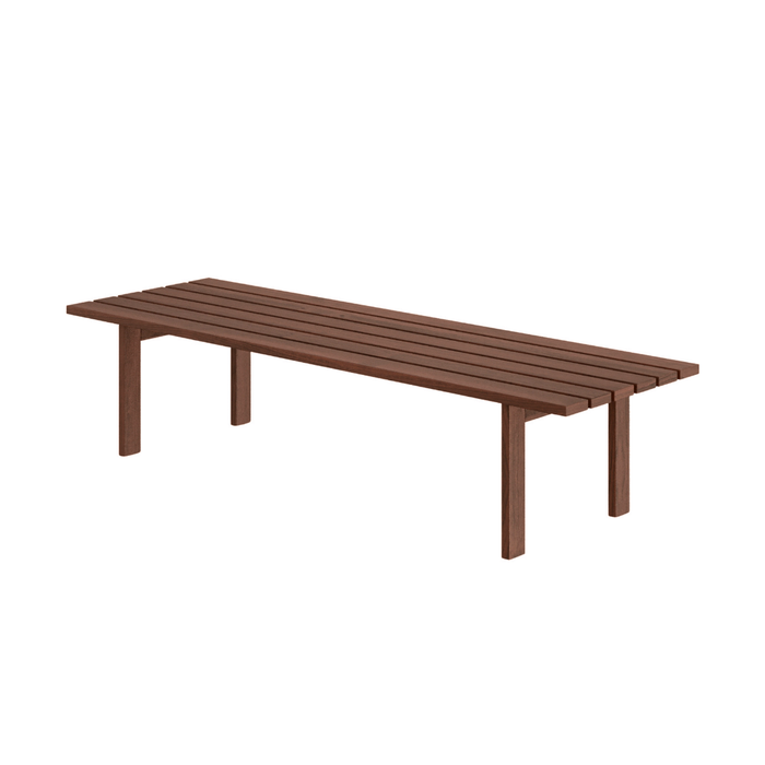Table basse Melanie - Frêne - Noyer foncé - 140 cm