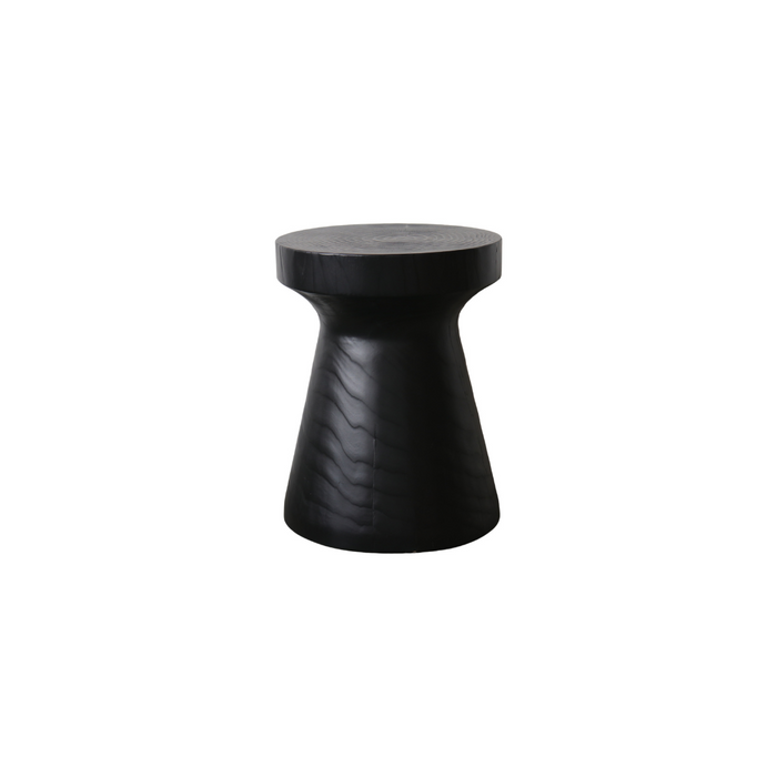 Side table Sova - solid pine wood - black