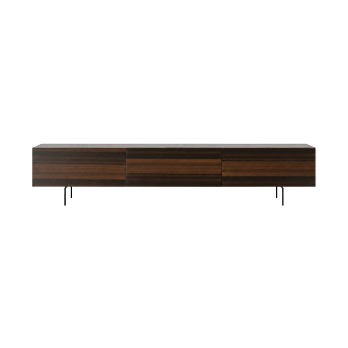 Meuble TV Duinkerke - 220 cm - Bois fumé