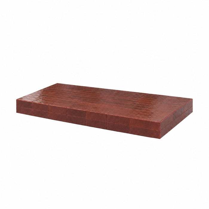 Salontafel Tilo - Cinnamon kleur - Tegeltop - Rechthoekig - 168 cm