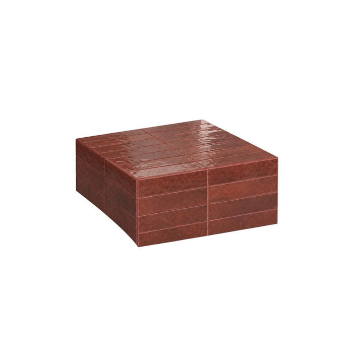 Salontafel Vence - Cinnamon kleur - Tegels - Laag - 27 cm