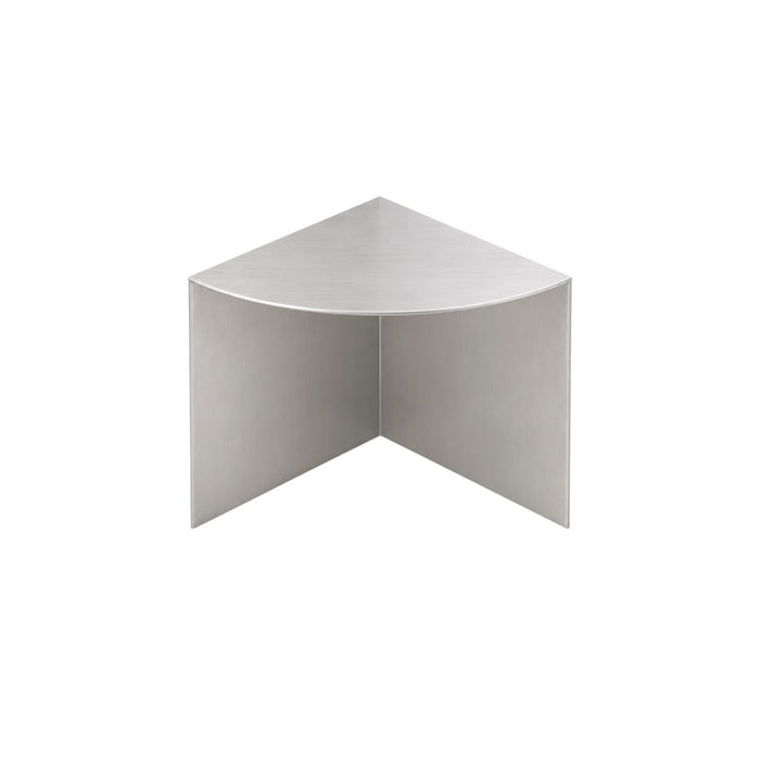 Mesa auxiliar Meru - 40 cm - Acero cepillado