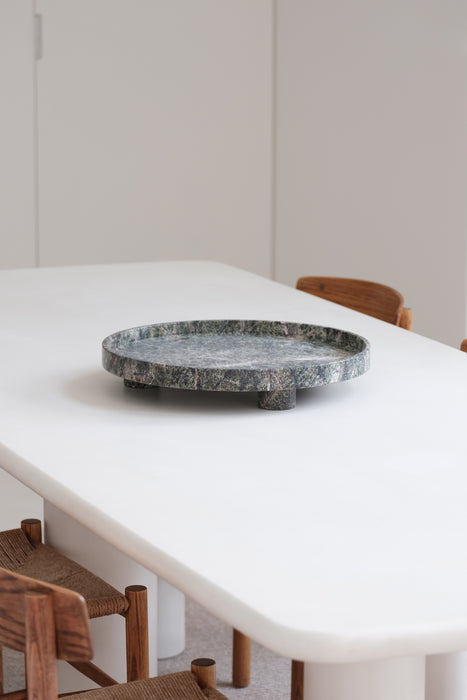 Travertine bowl - Forest green sandstone - D45 cm