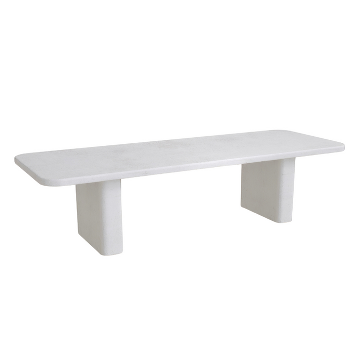 Dining table Tully - MicroSkin - Latte - Rectangular shape - Straight legs