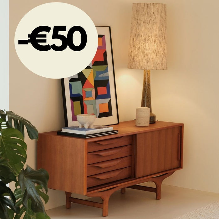 Jaren 60 Retro Dressoir - Josephine - Teak - 140cm
