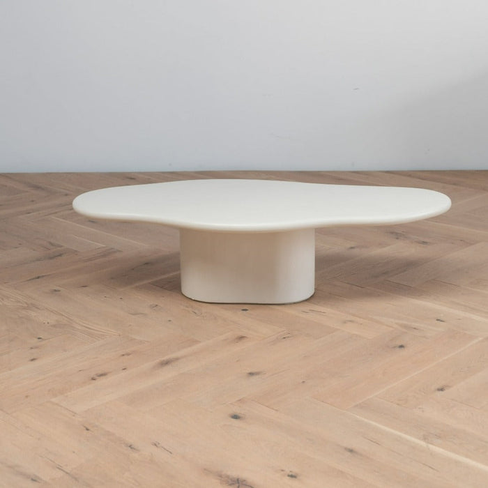 Table basse aspect béton bio - Cian - StoneSkin - 110 cm