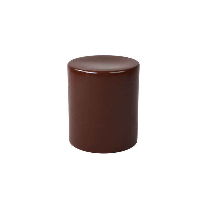 Side table Aster – D30 × H34 cm – Glossy cinnamon - Ceramic
