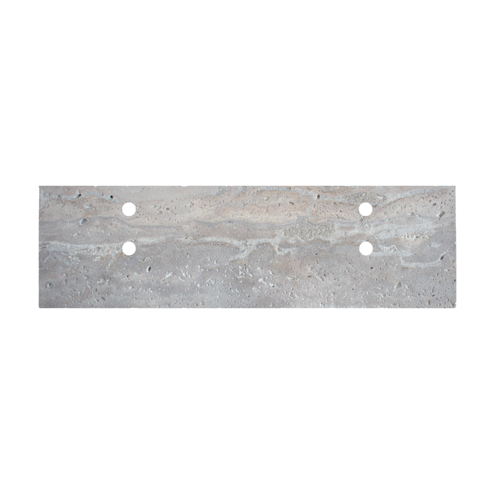 Washbasin plate - Gray travertine - Marcel - 150 cm