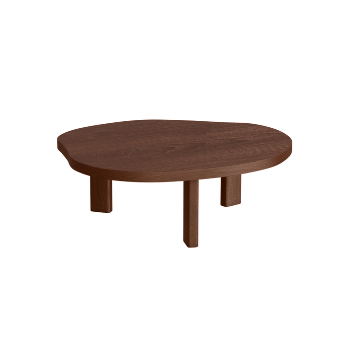 Salontafel Eden - Essenhout - Donkerwalnoot  - Organisch - 85 cm - Groot