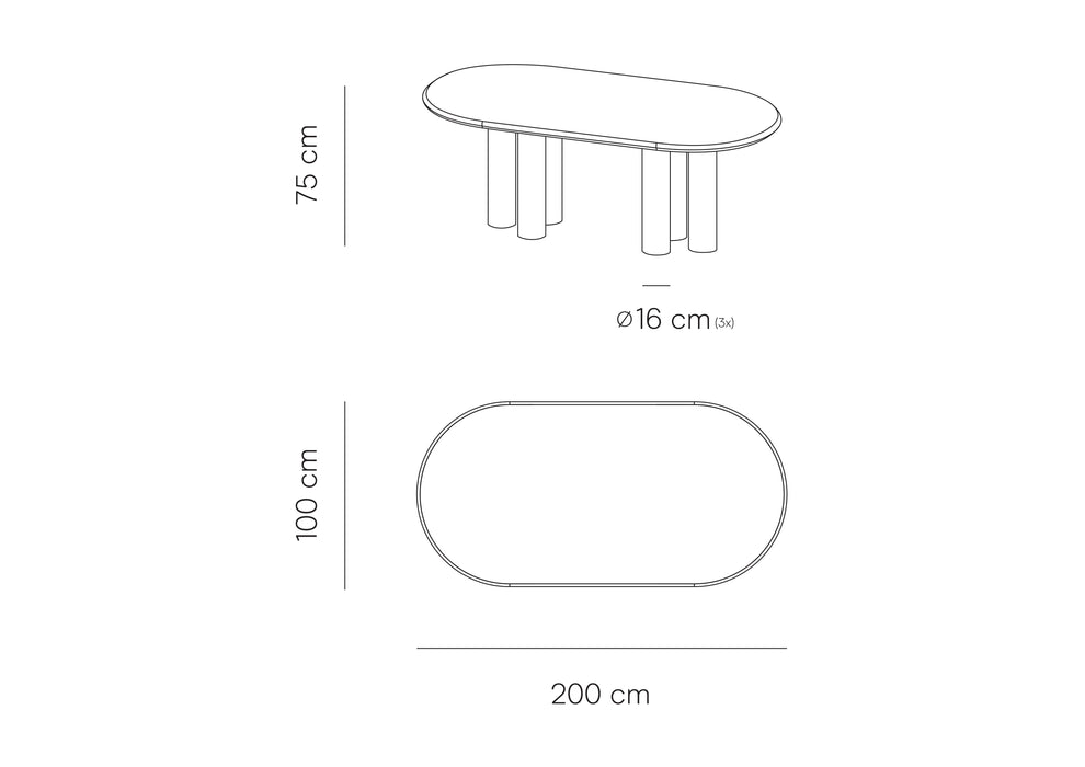 Table à manger en microskin Kimberly - Pieds de meubles ronds