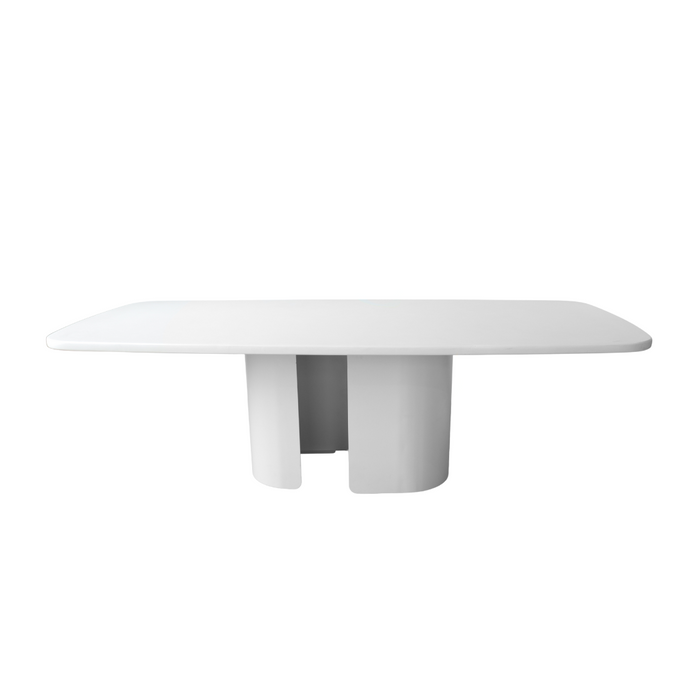 Lange Eettafel Nova – MicroSkin Blad in Latte – Latte IJzeren Onderstel – 240 cm