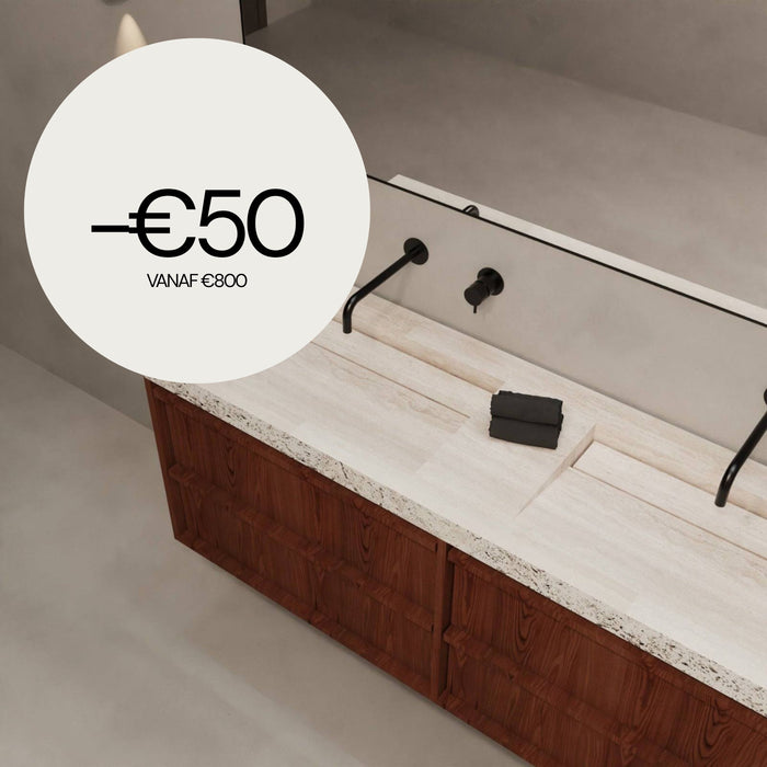 Travertine washbasin top - Soumans - 150 cm