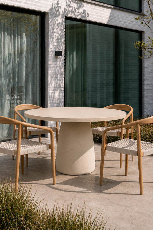 Uze_Ronde_Tuin_Eettafel_Dune_Polycomposiet_O120_cm_