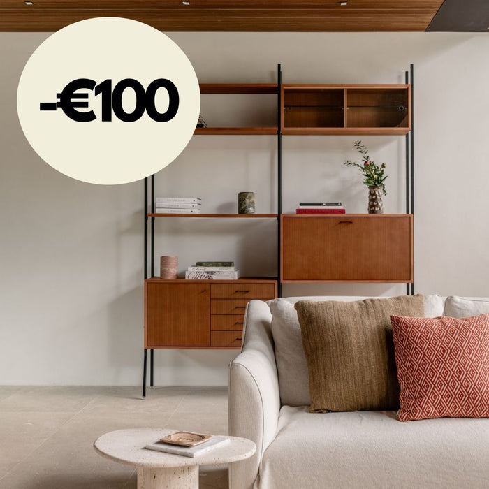 Vintage Wandkast - Teak - 186×230cm