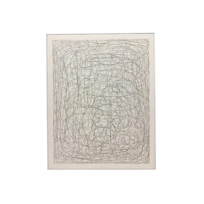 Kunstwerk - 80 cm x 100 cm - Marco blanco - Impreso - Aura