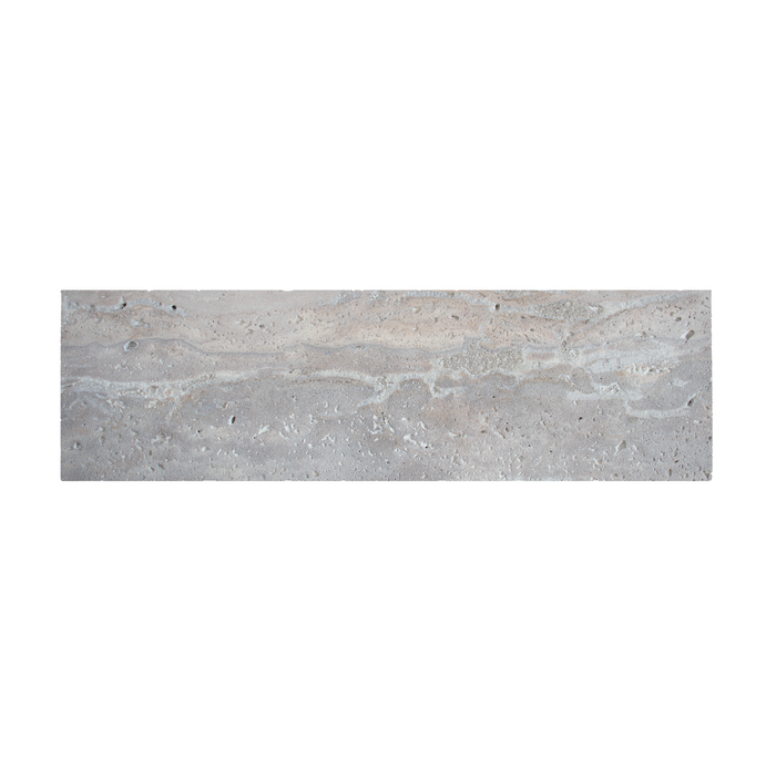 Washbasin plate - Gray travertine - Marcel - 150 cm