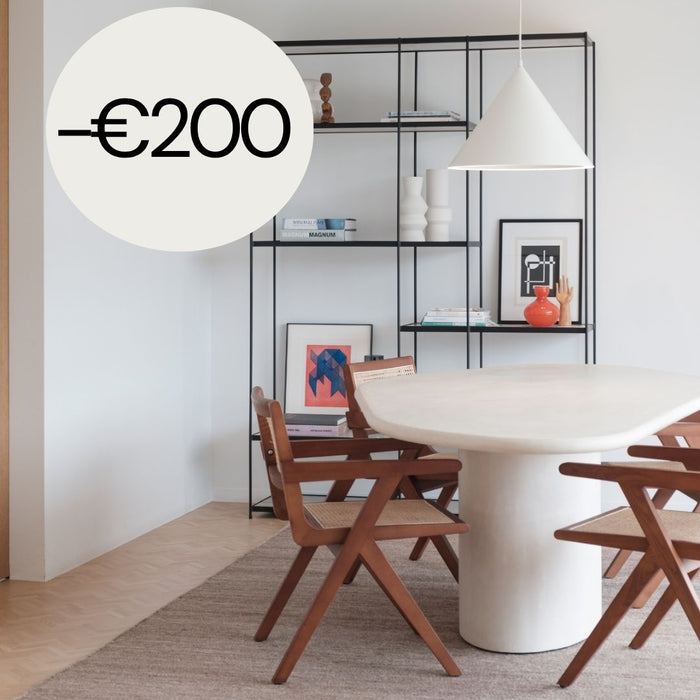 Mortex look dining table - organic - Strasbourg - Microskin
