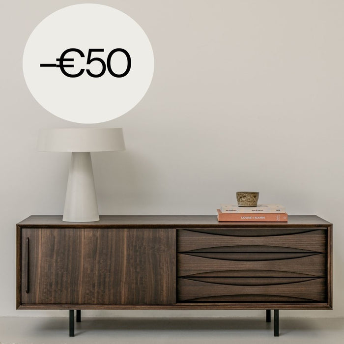 Vintage TV-dressoir met lades - 140 cm - Oskar - Smokehout