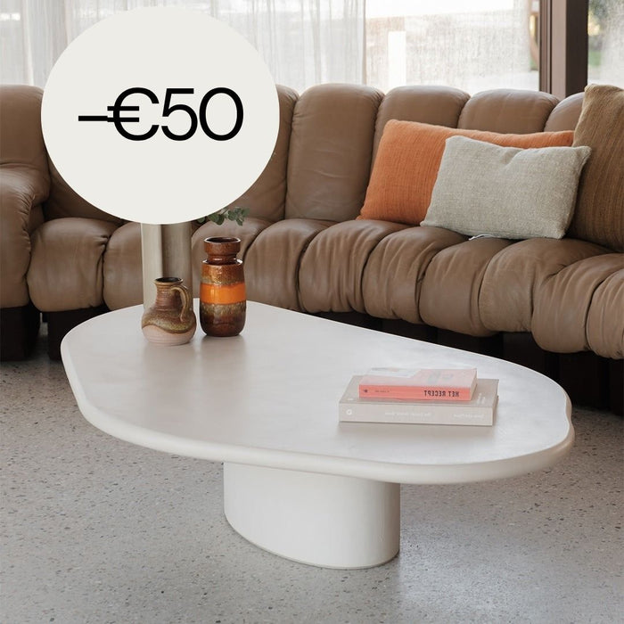 Salontafel Microskin organische vorm - Strasbourg - 160 cm