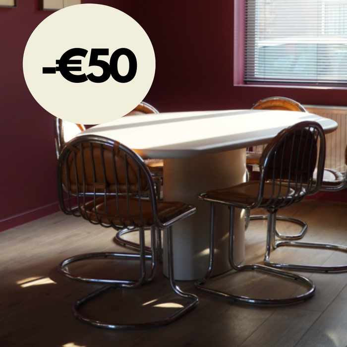 Mesa de comedor orgánica - Reims - StoneSkin - 200 cm