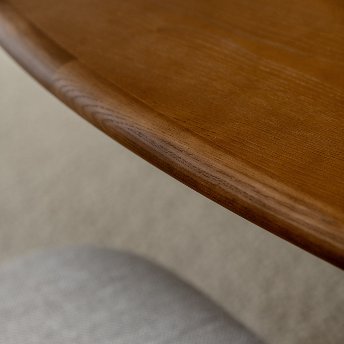 Table à manger organique en bois - Anvers - 240 cm - Noyer foncé - Frêne