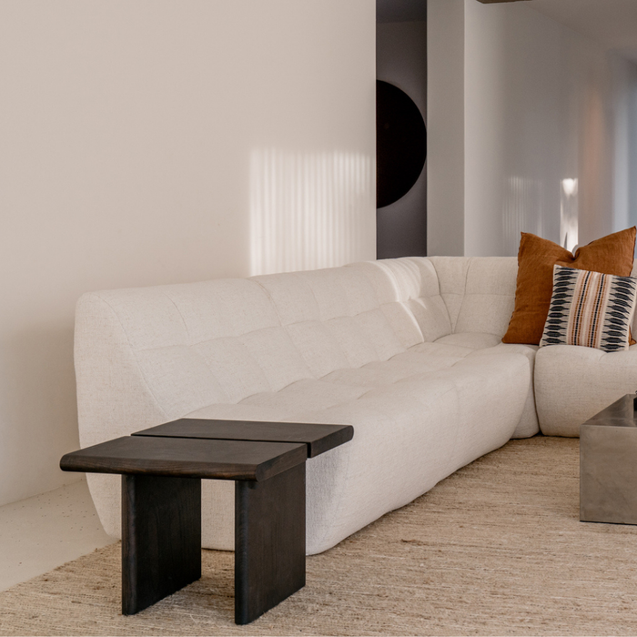 Bijzettafel Arlen - Essenhout - 50 cm - Smokehout kleur