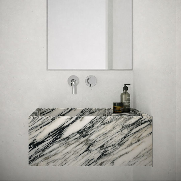 Lave-mains - Chemery - Marbre Blanc Bleu - 50 cm
