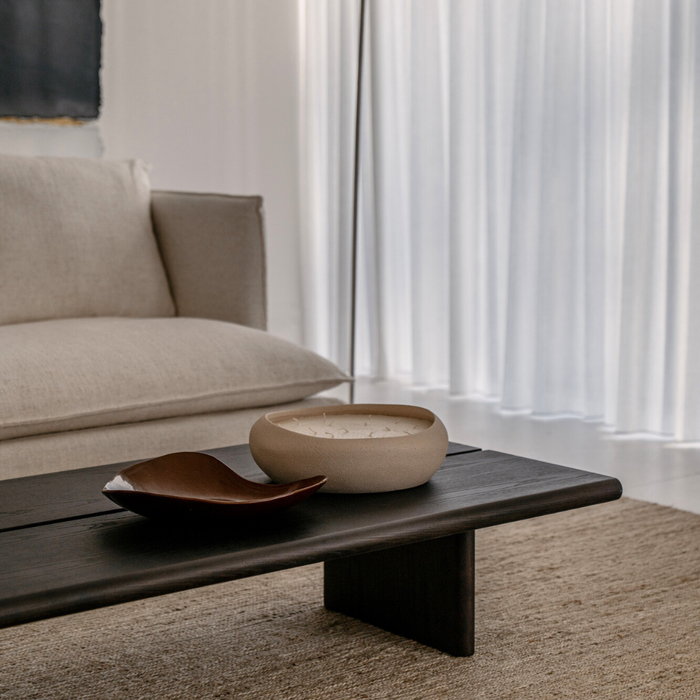 Mesa de centro Arlen - Madera de fresno - 160 cm - Color madera ahumada