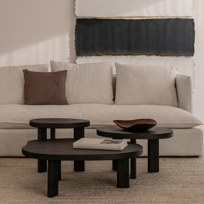 Salontisch Eden - Rauchholz - Oval - 60 cm - Mittel