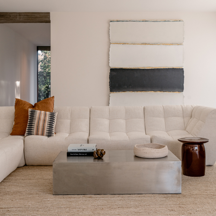 Vierkante salontafel Sienna - 120 cm - Stainless Steel