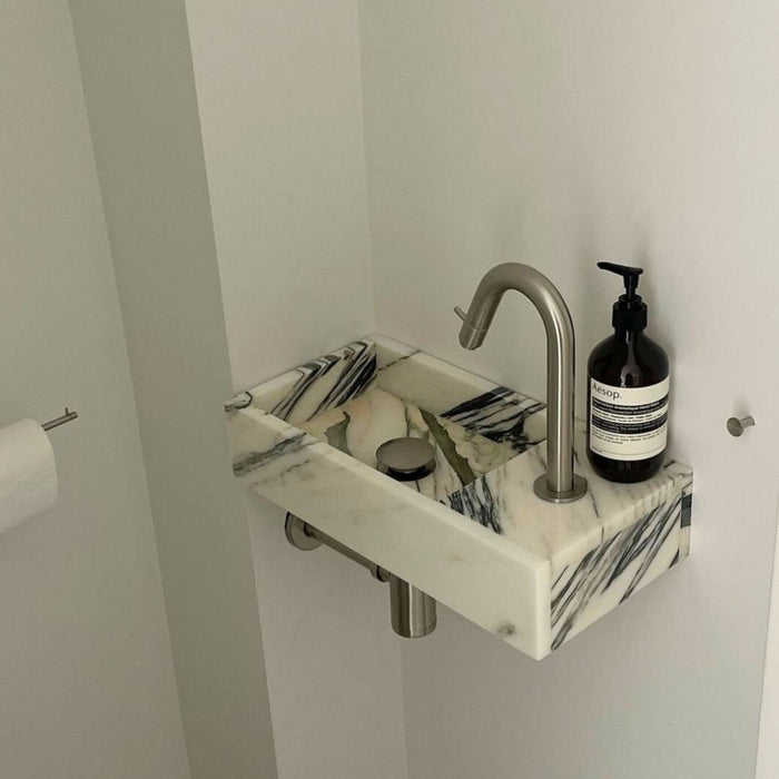 Fregadero de mármol Porto - Mármol azul / blanco