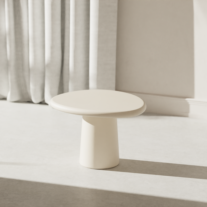 Salontafel rond betonlook organisch  - Juno - StoneSkin - 60 cm