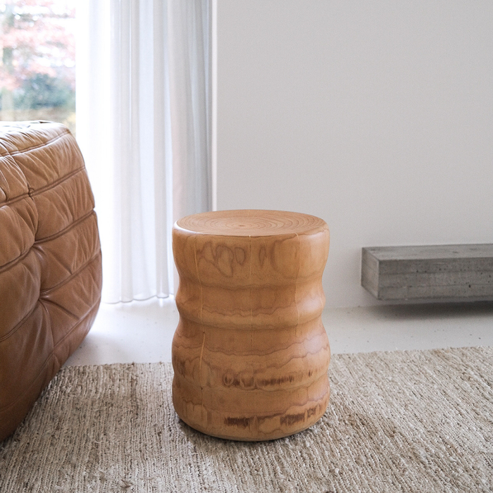 Bijzettafel Leni - grenenhout - licht walnoot